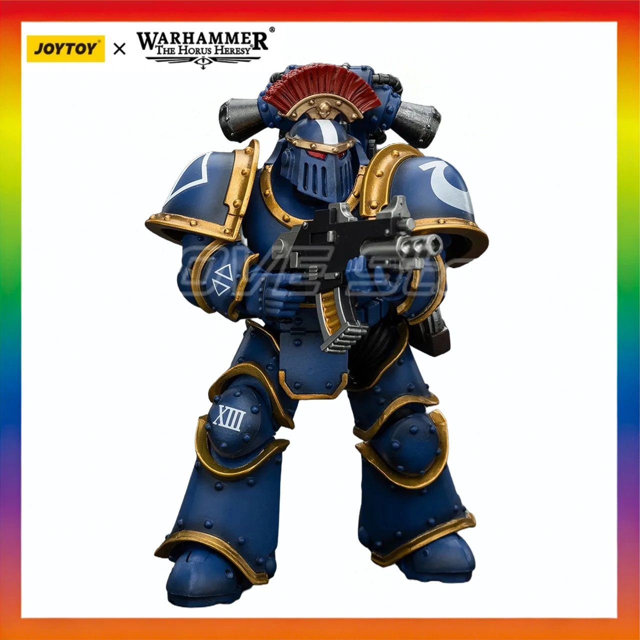 

In Stock Original JOYTOY Warhammer 40K Ultramarines Legion Mklll Tactical SquadSergeant with Power Sword 1/18 Action Figure