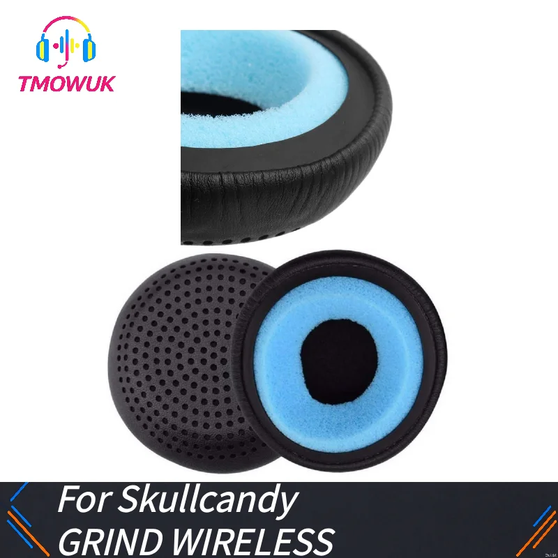 For Skullcandy GRIND WIRELESS On-Ear Bluetooth Headphone Replacement Ear Pads Soft Protein Leather Memory Foam Ear Cushion