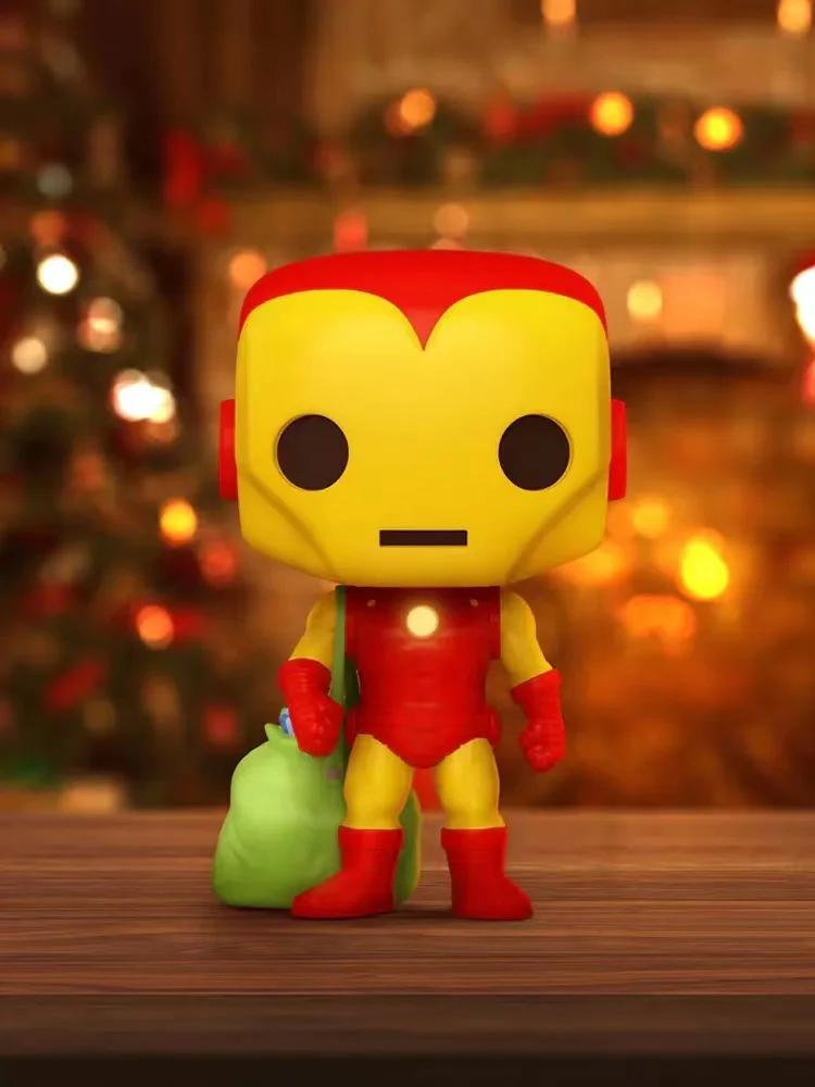 Funko Pop Marvel Férias Natal Homem de Ferro Boneca Homem-Aranha Deadpool Thanos Boneca Bruxa Escarlata