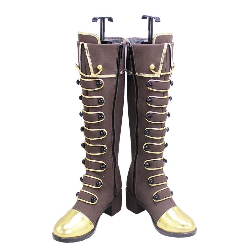 Yukina Minato Cosplay Shoes Anime BanG Dream Cosplay Prop PU Leather Shoe Halloween Carnival Boot Custom Made
