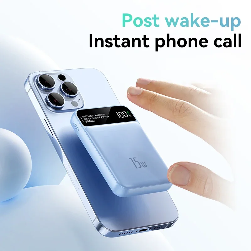 For Apple IWatch IPhone Samsung 10000mAh Magnetic Power Bank Wireless 22.5W Fast Charger Portable External Spare Battery