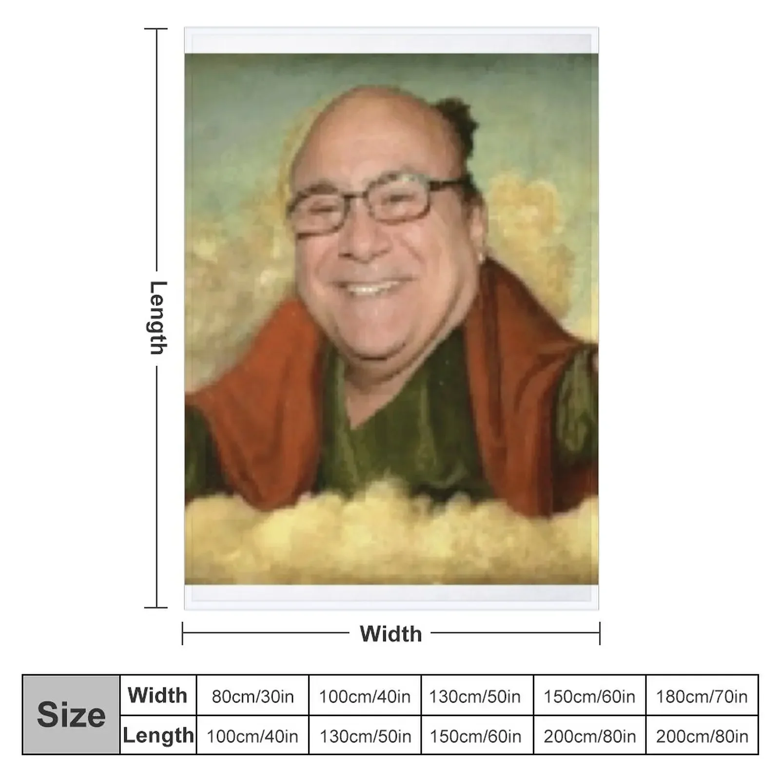 In devito we trust Throw Blanket sofa bed Soft blankets and throws Plaid on the sofa Blankets