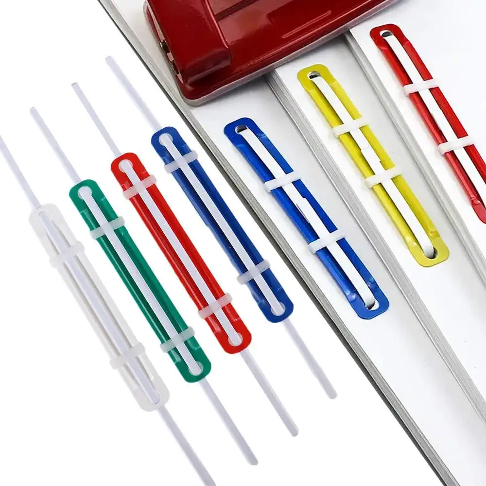 Álbum desmontable duradero para escuela, bricolaje, álbum de recortes, Clips de encuadernación estacionarios, tira de sujetadores de papel, carpeta de archivos, carpeta de papel