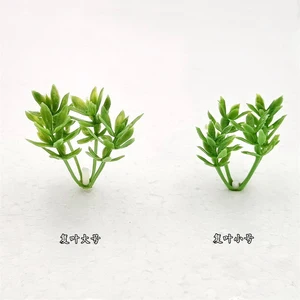 Modelo de grama pequena miniatura, Material vegetal de simulação, Trem HO, Ferrovia, Layout de mesa de areia, Diorama Kits, 30pcs 12 principais vendas minhatura de predio - №9