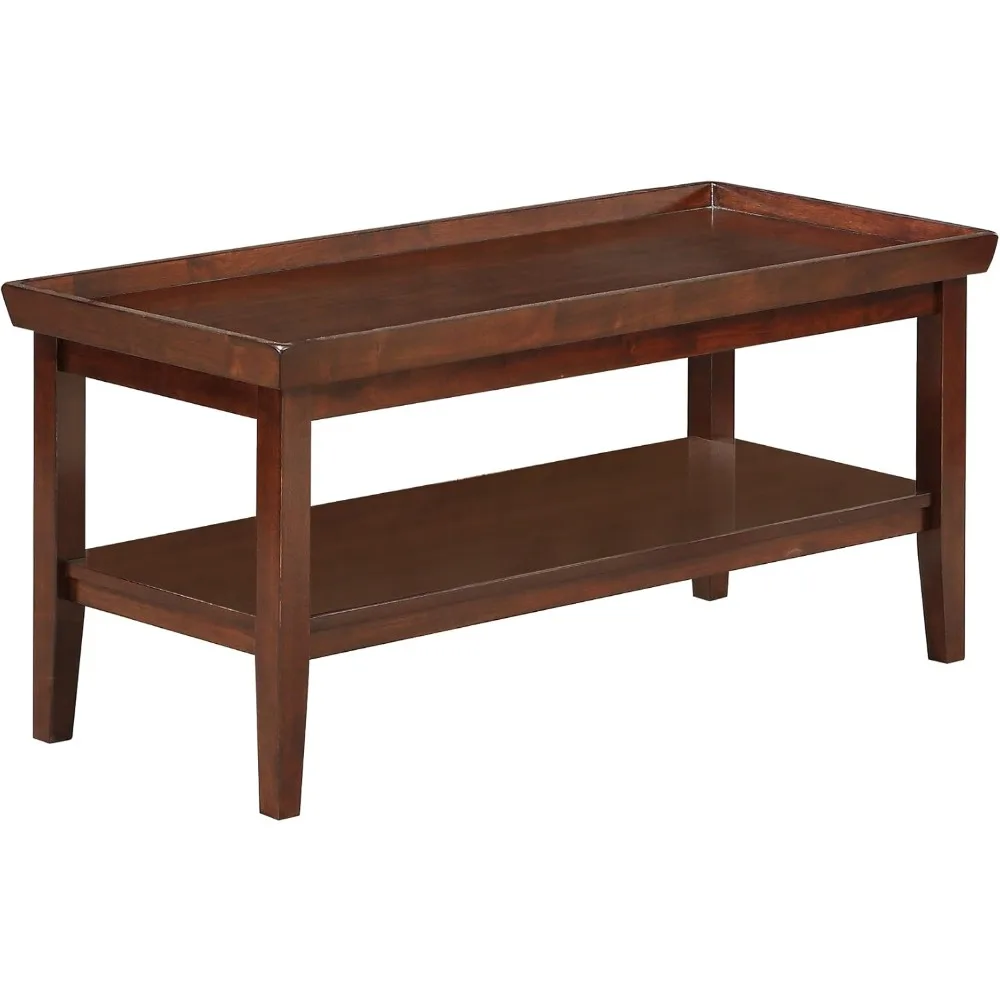 

Ledgewood Coffee Table with Shelf, Espresso