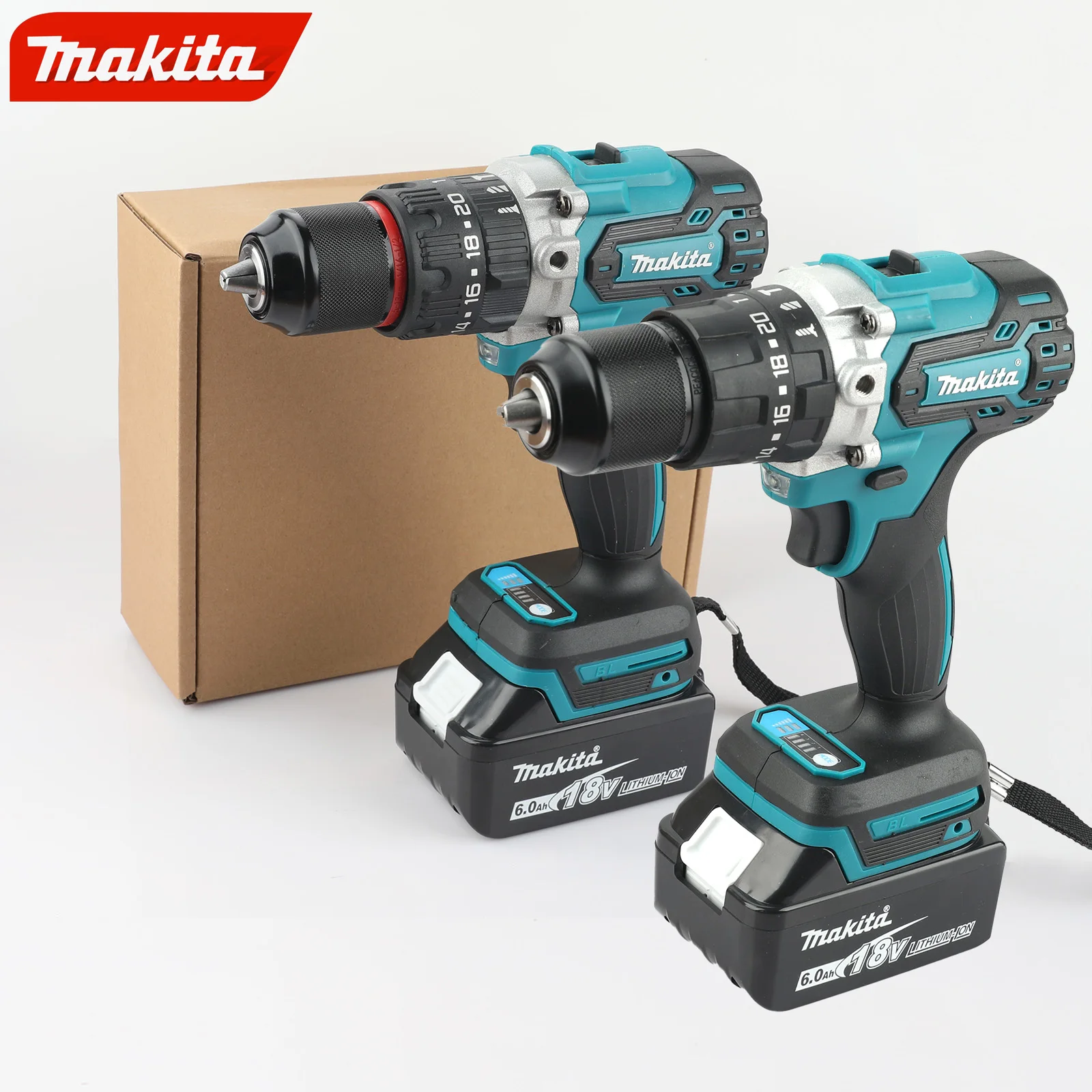 

Бесщеточная ударная дрель-шуруповерт Makita DDF487 для отделочных работ, электроинструмент для аккумулятора Makita 18В