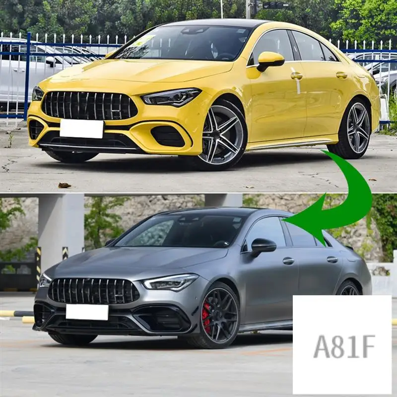 

Front Bumper Spoiler For Mercedes Benz CLA45 AMG C118 2020 2021 Glossy Black Bumper Spoilers