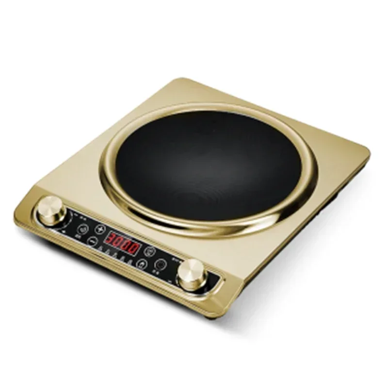 Desktop 220v Concave Induction Cooker Household Stir-fry High-power Commercial Stove Cooking Pot Integrated Concave