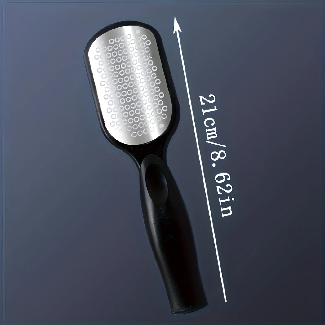 مبرد قدم احترافي من الفولاذ المقاوم للصدأ شديد التحمل - درع مقاوم للرذاذ، مناسب للباديكير والمانيكير (المنزل والصالون)