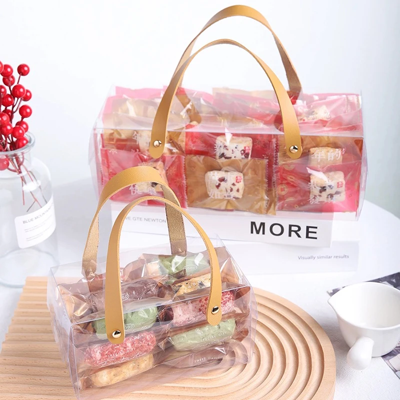 LPZHI 10Pcs Transparent Swiss Roll Cake Packaging Boxes Wedding Birthday Party Baby Shower For Handmade Bakery Decoration Favors