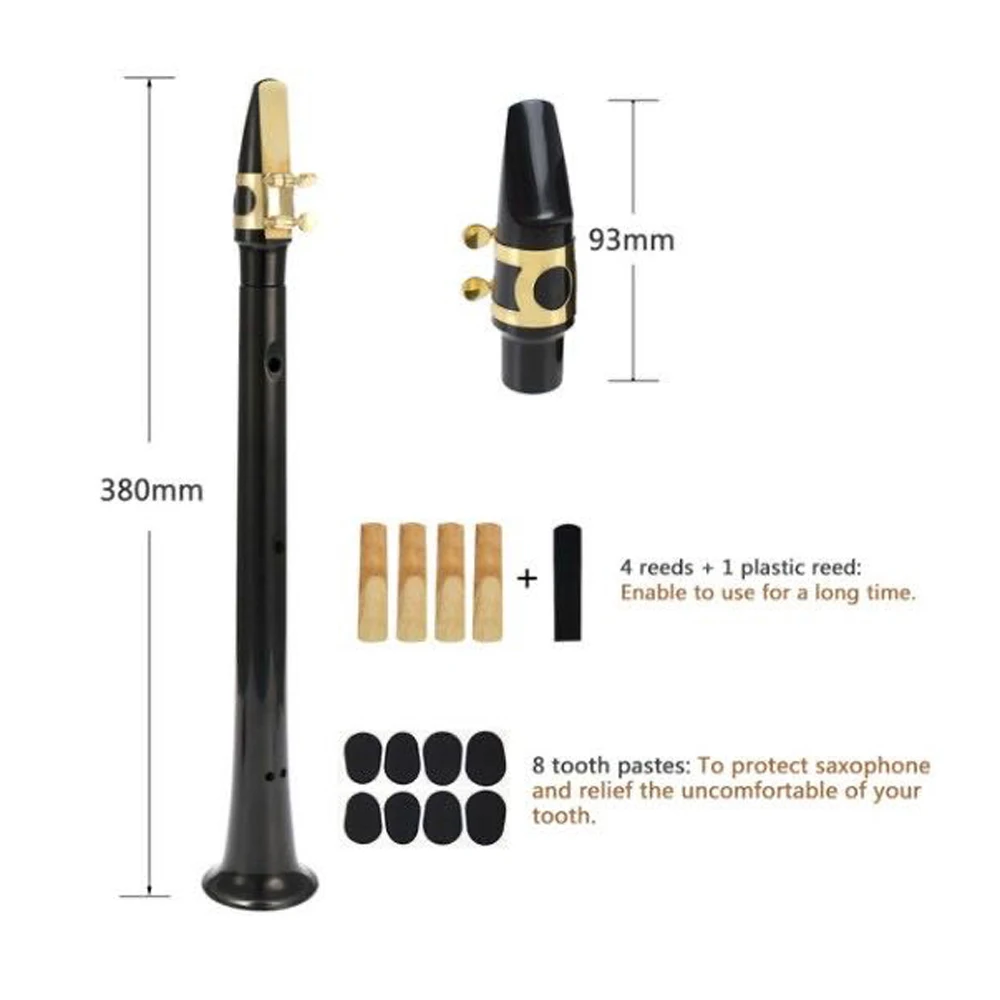 Pocket Sax Mini Portable Saxophone Little Saxophone With Carrying Bag Woodwind Instrument