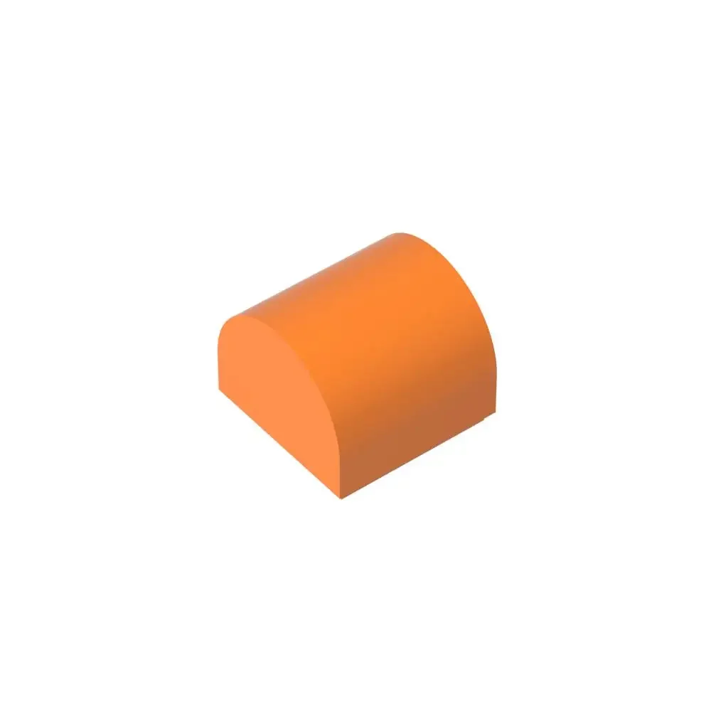 

GOBRICKS GDS-M255 Brick Curved 49307 1x1x2/3 Double Curved Top Parts Without Studs Fit with MOC Building Blocks Adult DIY Model