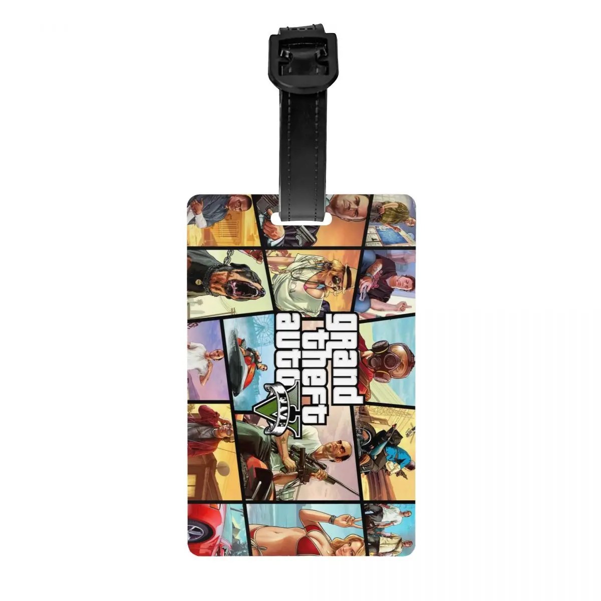 

Grand Theft Auto Luggage Tag for Suitcases GTA Adventure Game Privacy Cover ID Label