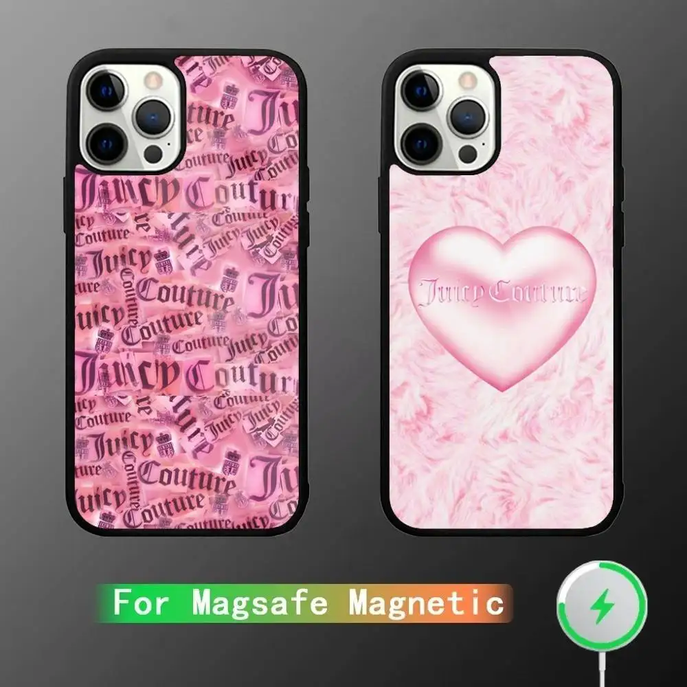 

Pink Art J-JUICY C-Couture Phone Case For iPhone 16,15,14,13,12,11,Pro,Max,Plus,Mini,SE New Magsafe Magnetic Wireless Charging