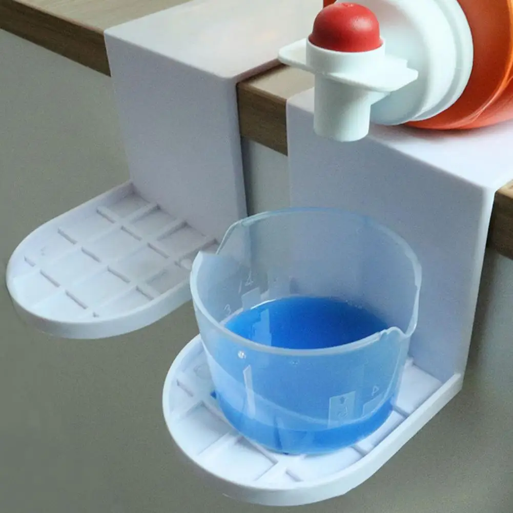 Detergent Cup Holder Strong Load Bearing Detergent Cup Tray ABS Laundry Detergent Drip Catcher Organizer Household Supplies