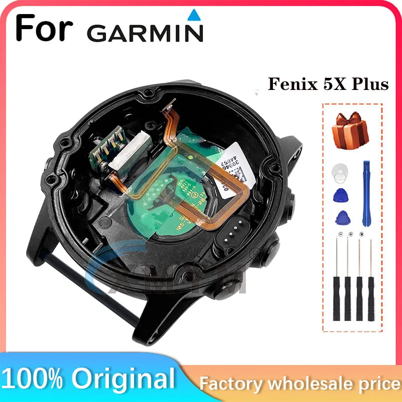 95 New Original For Garmin Fenix 5X Plus Back Cover Case Without Battery Sports Case Bottom Cover Repair Parts Replacement