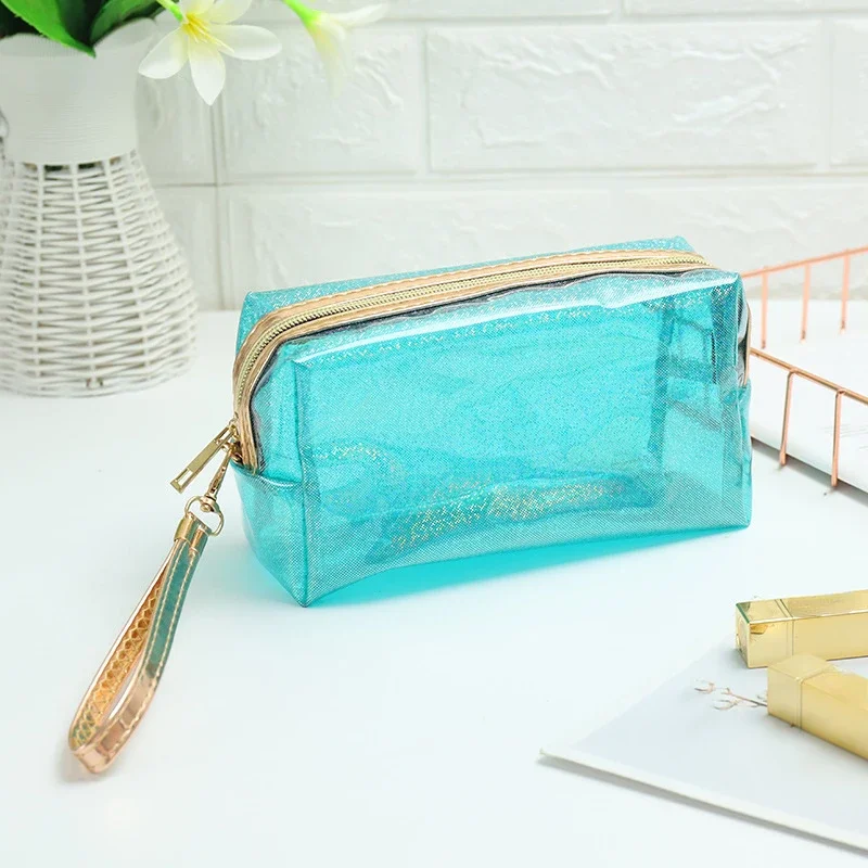 Women Swimming Bag Waterproof Handbags Transparent PVC Plastic Pool Beach Makeup Organizer Toiletry Storage PVC Bag