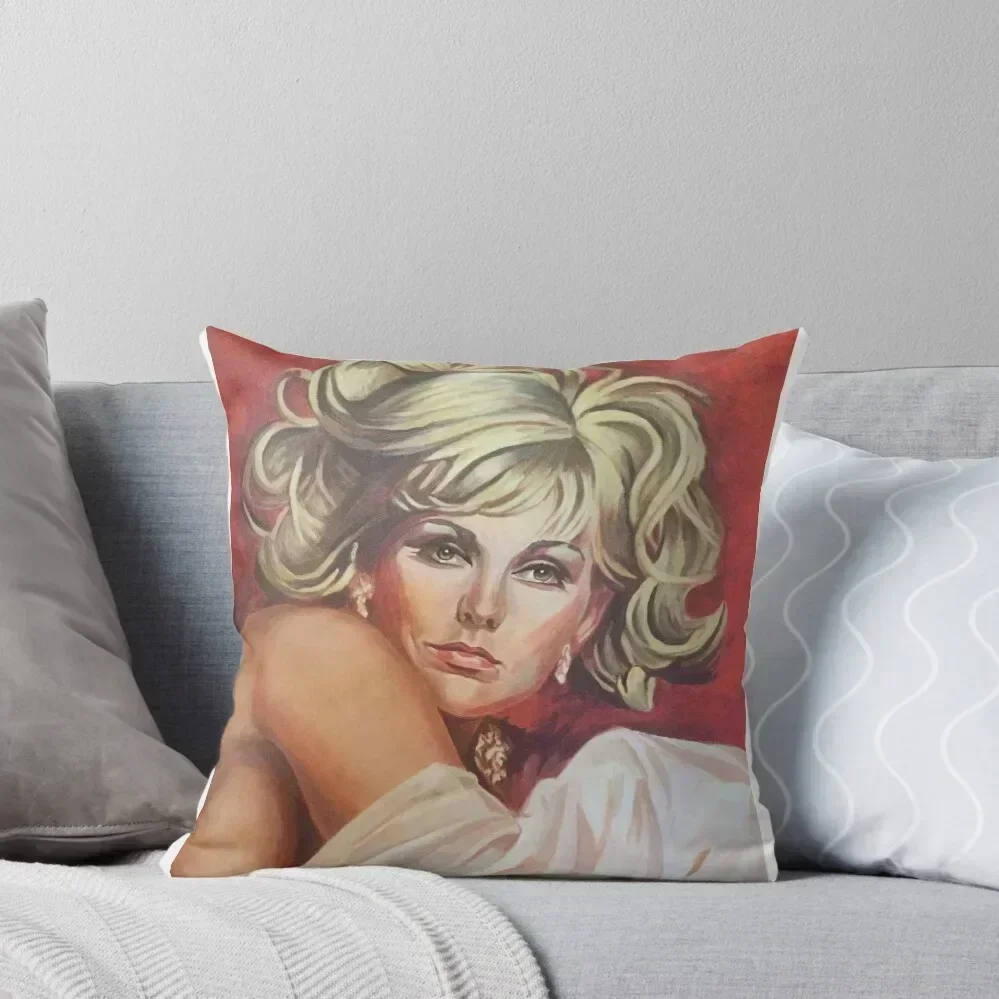 

Kim Novak Original Art Throw Pillow Plaid Sofa Sofa Cushions Covers pillow