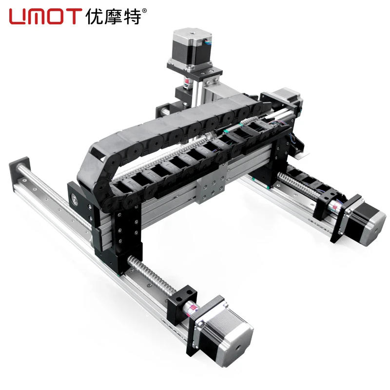 UMOT Gantry Robot 4-axis XYZ Slide Table CNC Machine Linear Guide for Lathe Machine Attachments Custom