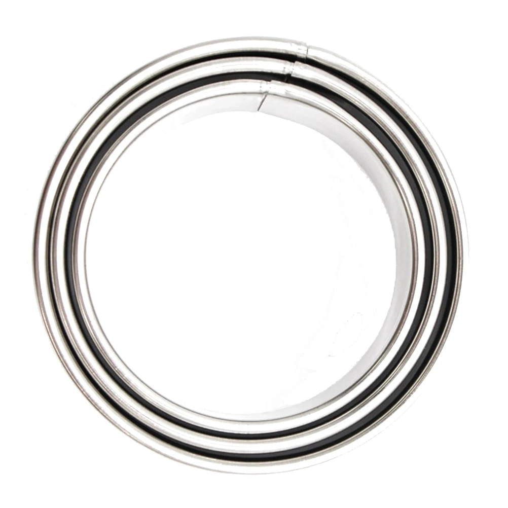 

3pcs Stainless Steel Round Dumpling Wrappers Mould Cookie Cutters Sturdy Kitchen Bakeware Pastry Tools For Biscuits Mousse