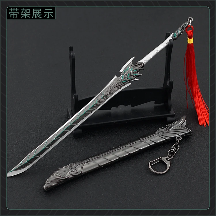 22CM Miniature Weapon Eternity Night Knife With Sheath Alloy Model Action Figure Toy In Stock For Fans Collection