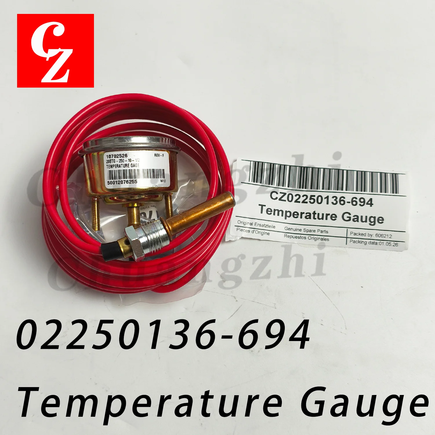 

Wholesale Price 02250136-694 New High Quality for Sullair Air Compressor New Temperature Gauge Warranty 1 Year