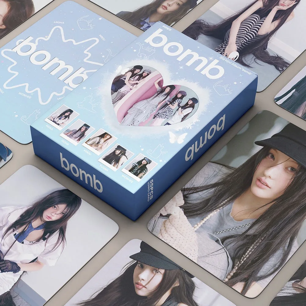 55 шт. высококачественных ломо-карточек K-pop группы Hot Girls Group из нового альбома "MAMIHLAPINATAPAI" с Юна, Минджу, Мока, Вонхи, Ирохой. Коллекционные открытки.