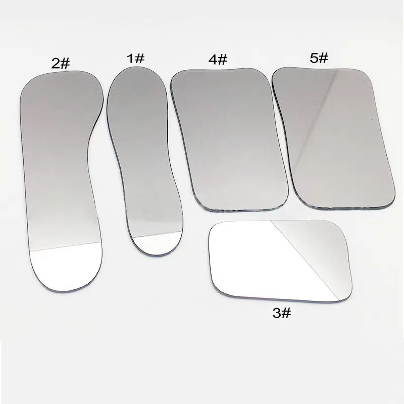 5-piece Set Of Glass Reflectors Dental Reflectors Orthodontic Photography Double-Sided Glass Oral Reflectors