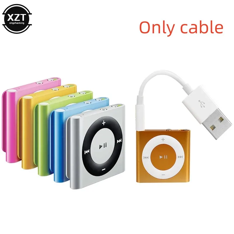 USB do 3.5mm skrzynia biegów, Adapter Audio kabel 3.5mm złącze USB 2. W wieku 0 ładowarka danych kabel do Apple iPod Shuffle 3rd 4th 5th