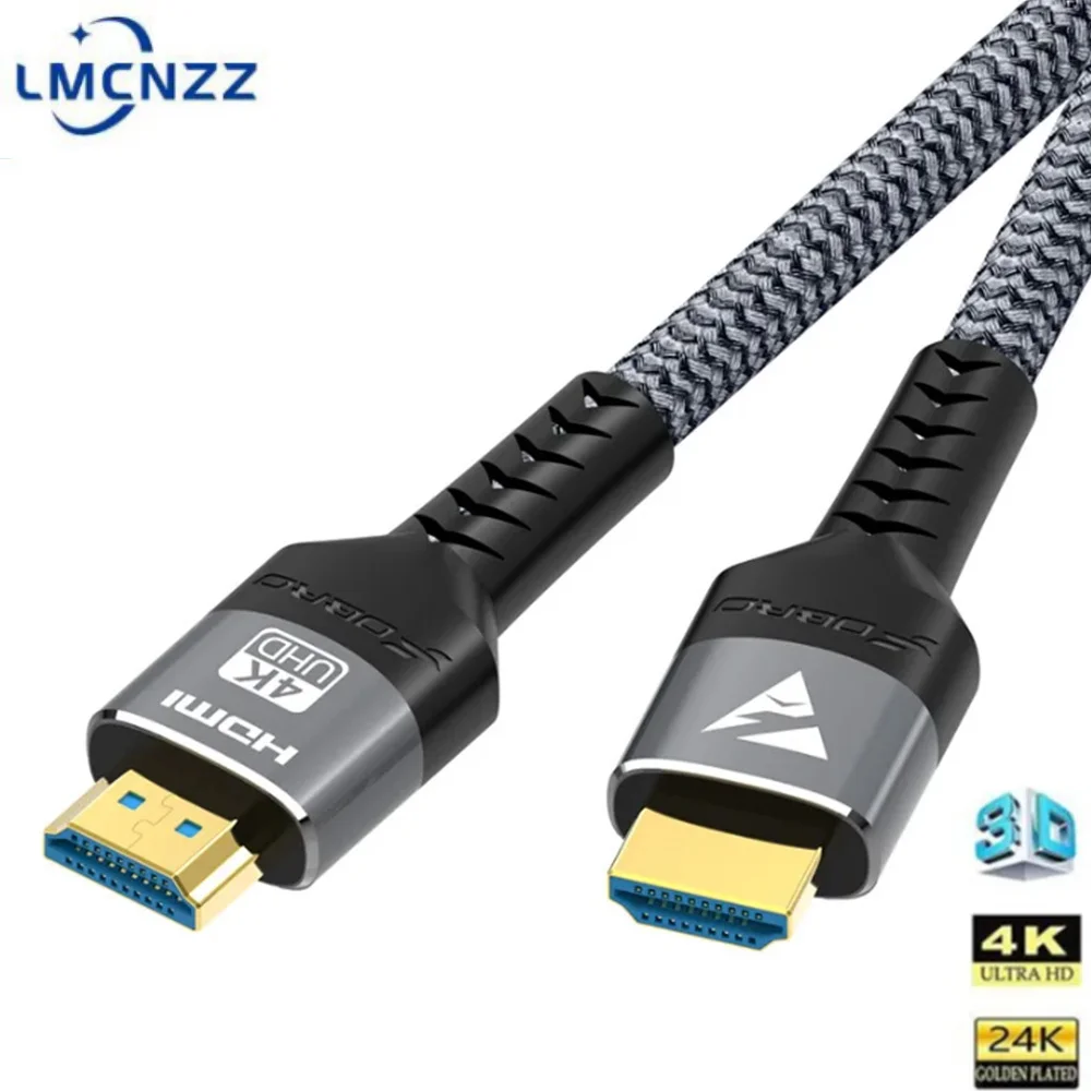 4K HDMI Cable High Speed 18Gbps HDMI 2.0 Cable for Xiaomi Huawei Xbox Laptop Monitor PS5 TV BOX Projector 1m 2m 3m