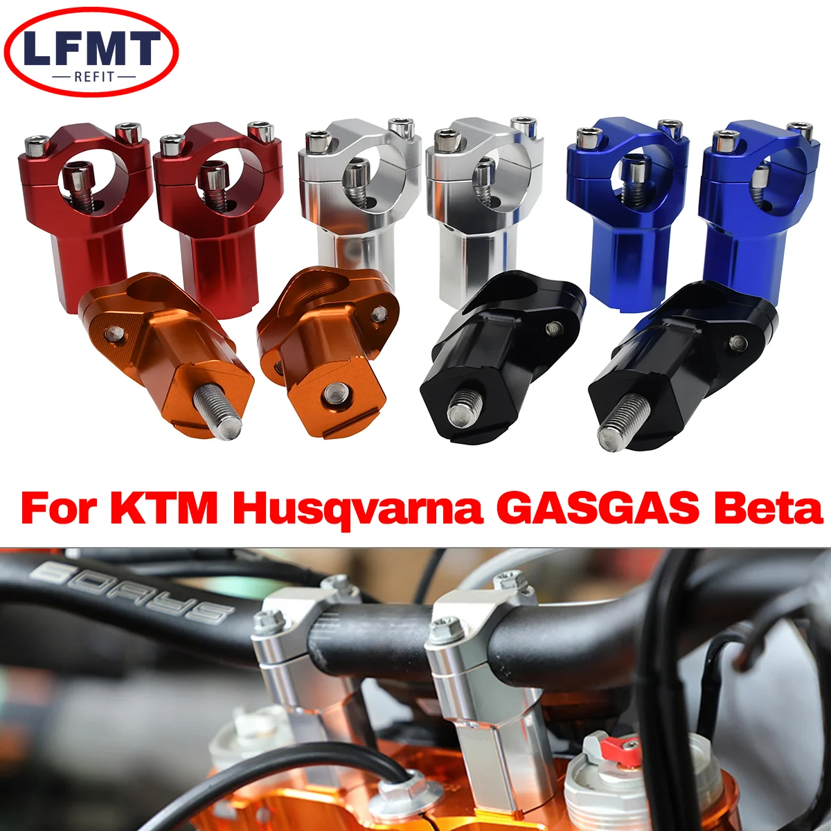 

Motorcycle 55MM Handlebar Risers Bar Mount Clamp For KTM 125-530 SX SXF XC XCF XCW EXC EXCF For BETA RR RS Husqvarna TC TE FE FC