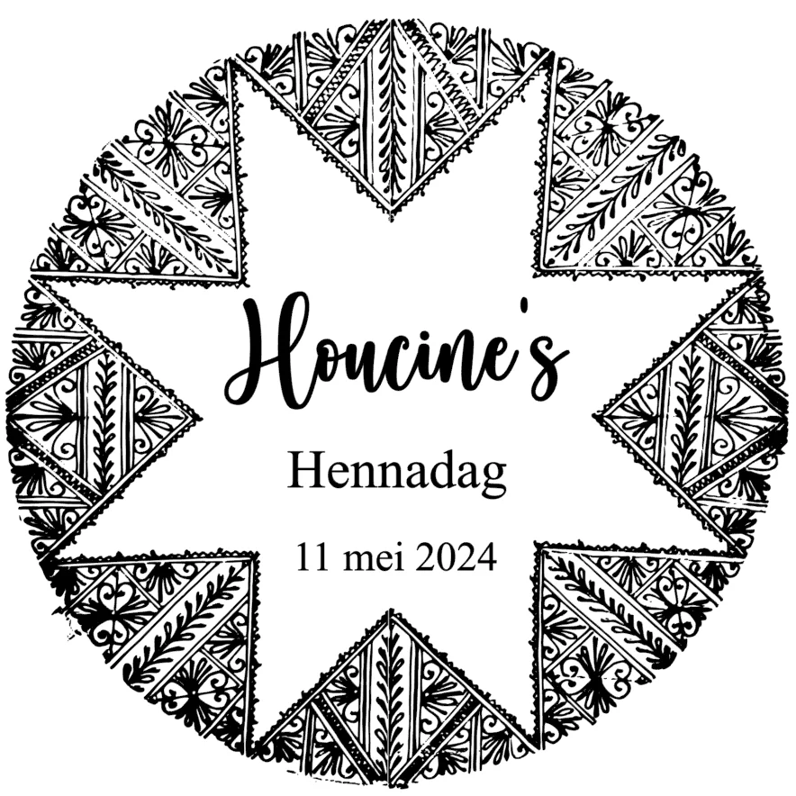 Personalised Wedding Mehndi Dholki Celebration Stickers Henna Day Thank you favours Mandala Labels