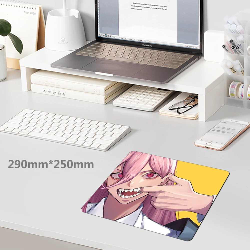 Anime Chainsaw Man Pochita Small Mouse Pad 2529 Gaming Accessories Desktop Makima MousePad Gamer Kaeyboard Pad Desk Mat for LOL