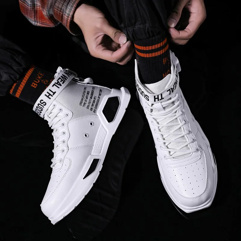 

Men's Shoe Height Increasing Shoes Men's Trendy Shoes 2025 New Autumn Versatile High Top Basketball Trendy Versatile Sports Shoe