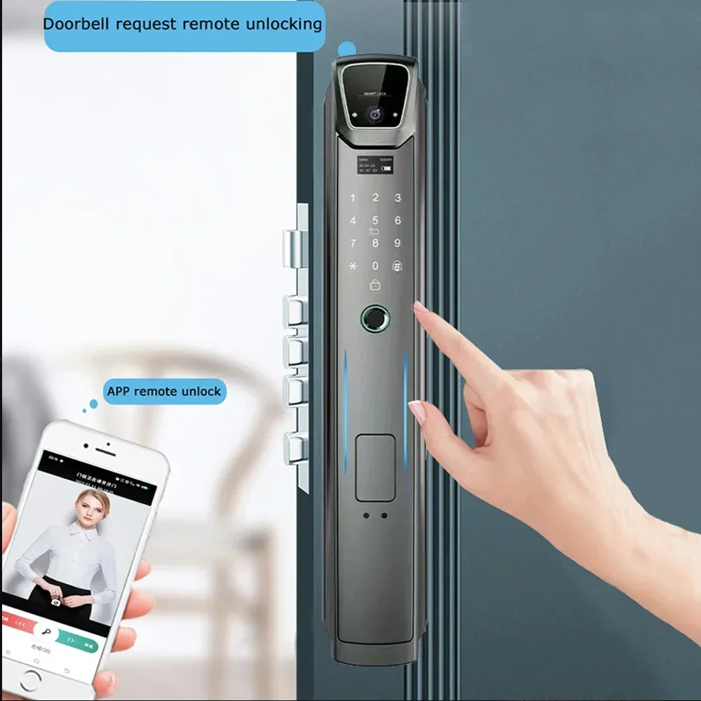 Elock ES262D electric door password lock digital electronic door lock 3D Face recognition wifi camera smart lock