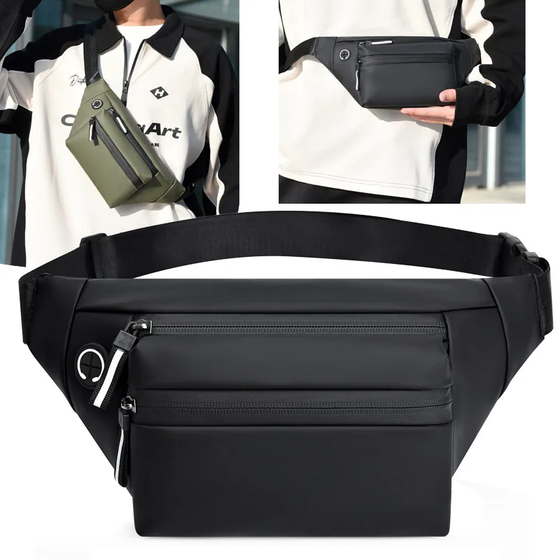 High Quality Man Waist Bag Mobile Shoulder Bag For Men Crossbody Backpack Multifunction Large Capacity Business Woman Chest Bag