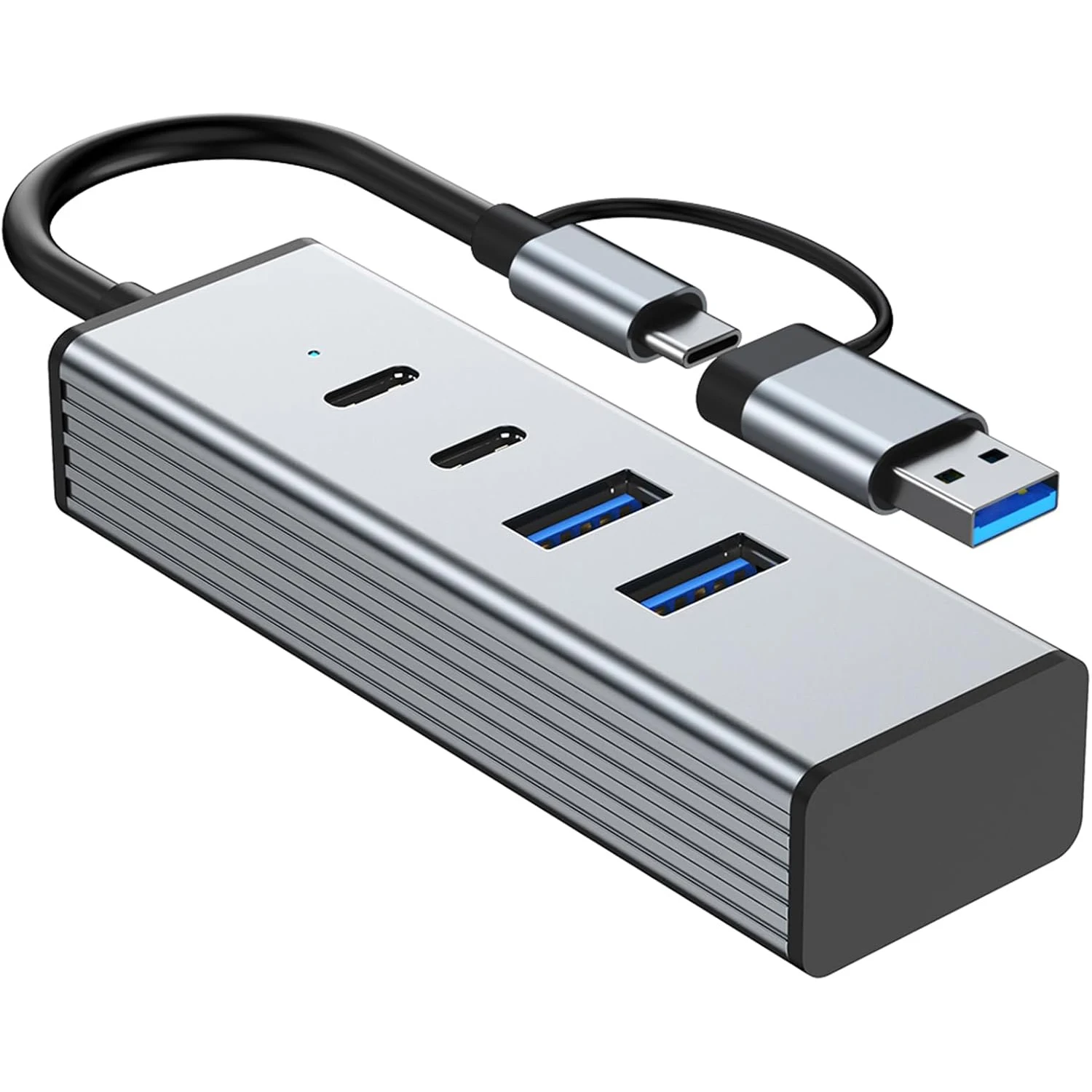 4 Port USB C USB 3.2 Adapter 10Gbps 3.2 high speed 4 in 2 Multi Port Splitter Docking Station Tablets Game Consoles Keyboards