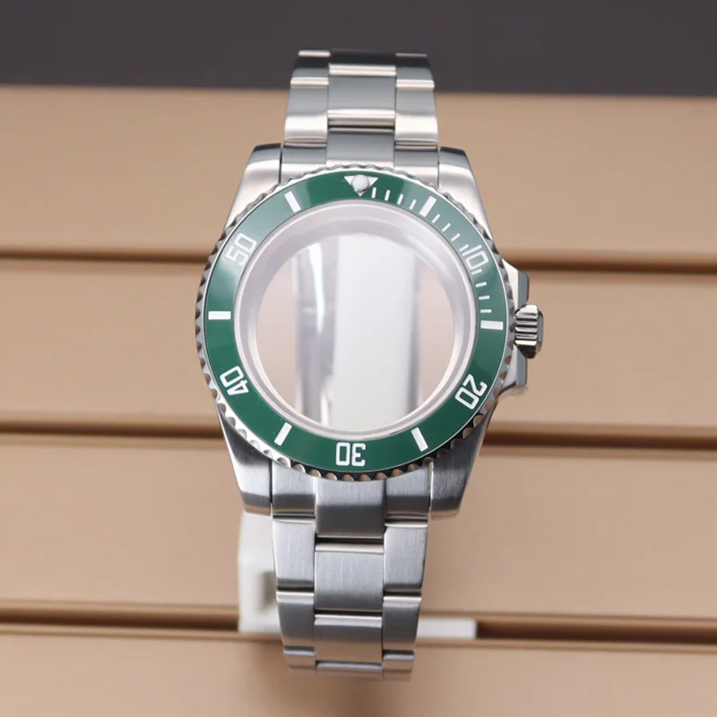 Custodie per orologi da uomo 40mm Bracciale da 20mm per NH35 NH36 NH34NH38 4R36 Eta2824 Miyota8215 YACHT SUB Cassa per orologi impermeabile Fibbia scorrevole