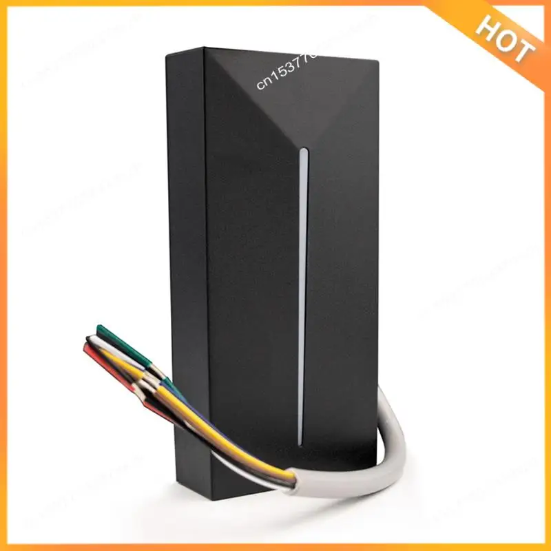 

A43M Access Control Card Reader Small Wiegand Card Reader IP68 Waterproof Long Range RFID Card Reader, 13.56Mhz IC/MF Durable