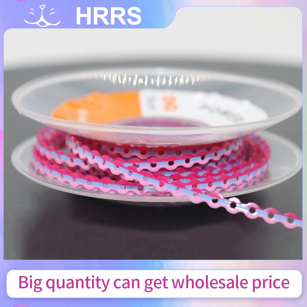 

1Roll 15Feet Orthodontic Dental Triple-Color Elastic Ultra Power Chain Short Type