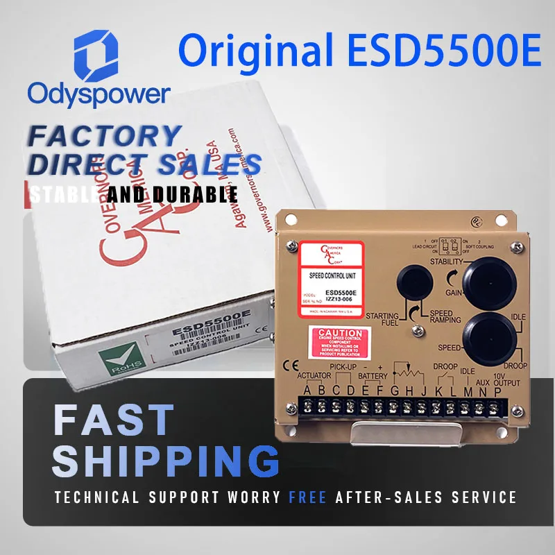 

Original ESD5500E Cummins GAC Electronic Speed Governor Diesel Generator Set Speed Control Unit Governor Controller
