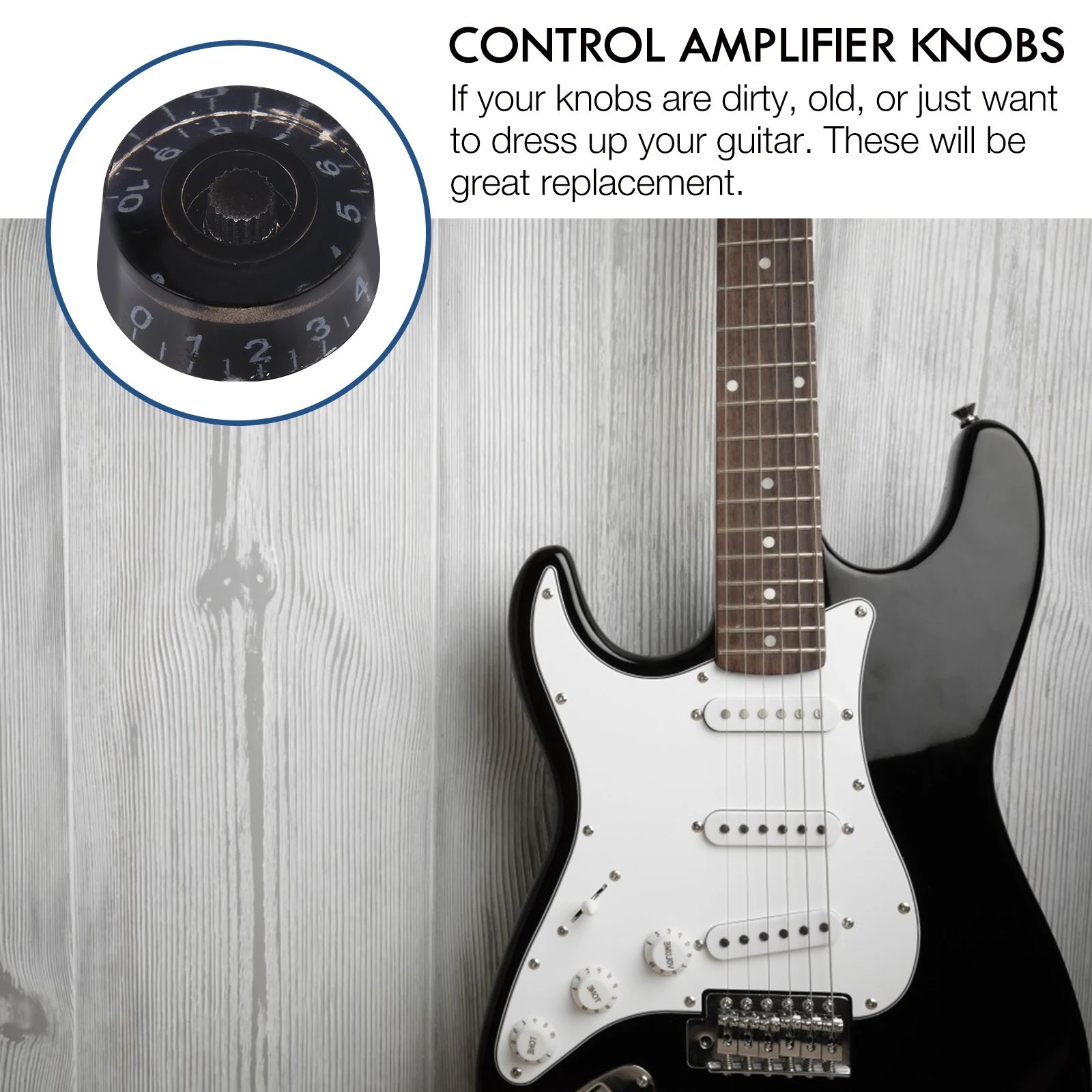 

Guitar Potentiometer Knob High Quality Acrylic Durable Rotary Control for Electric Guitars Volume Tone Effect Pedals