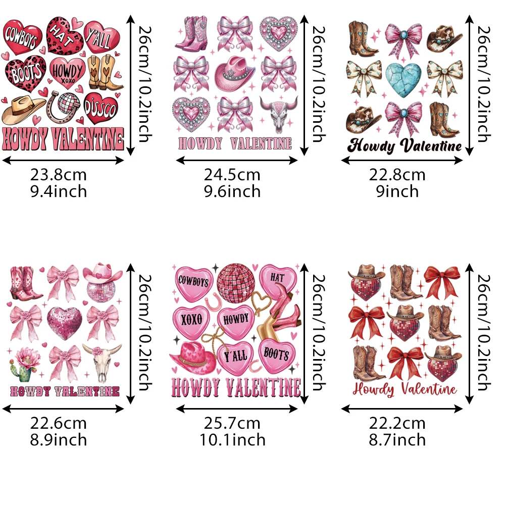 バレンタインデーのステッカーセット,ロマンチックなカップルのパターン,DIY,ホットな組み合わせ,6個