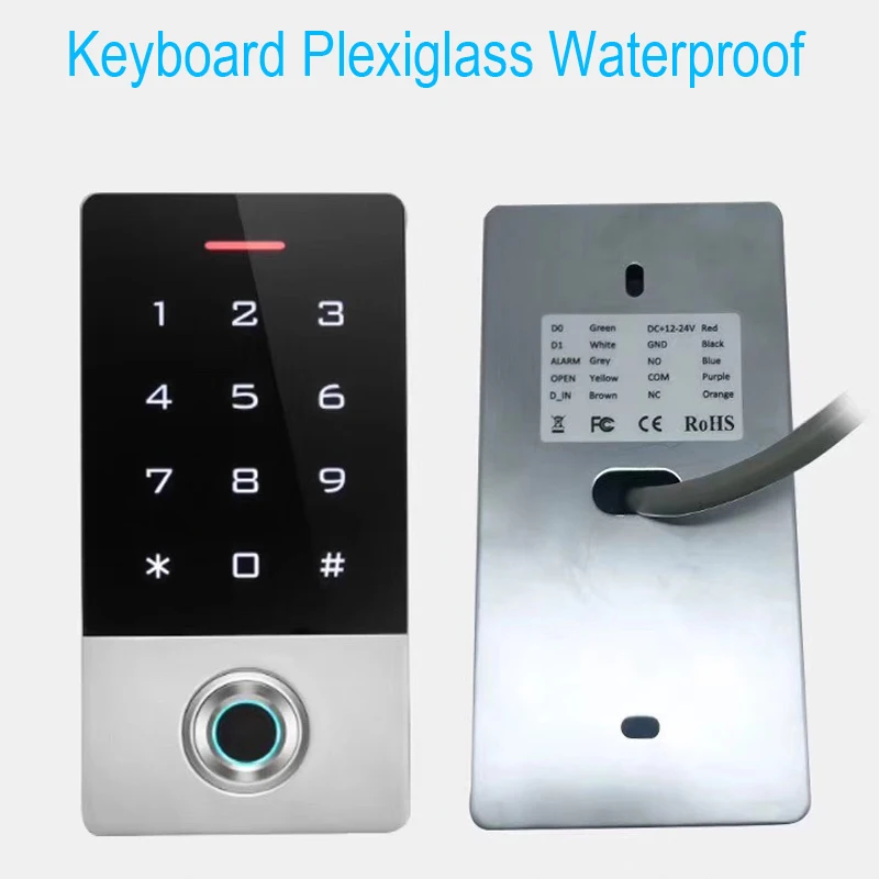 WIFI Tuya APP Waterproof Biometric Fingerprint Access Controller Metal RFID Card Keypad Standalone By Access Control System