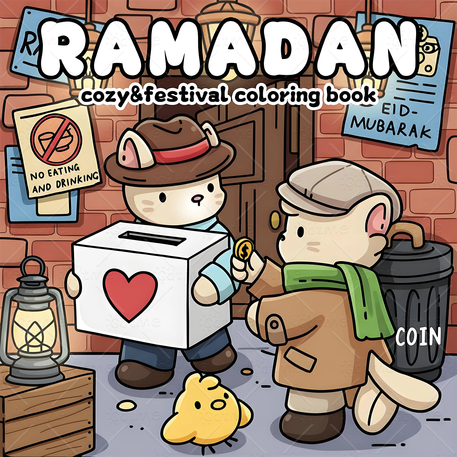 

Ramadan Cozy & Frestival Coloring Book For Adults And Teens For Relaxation - Unique Cover | Perfect Relaxation Gift
