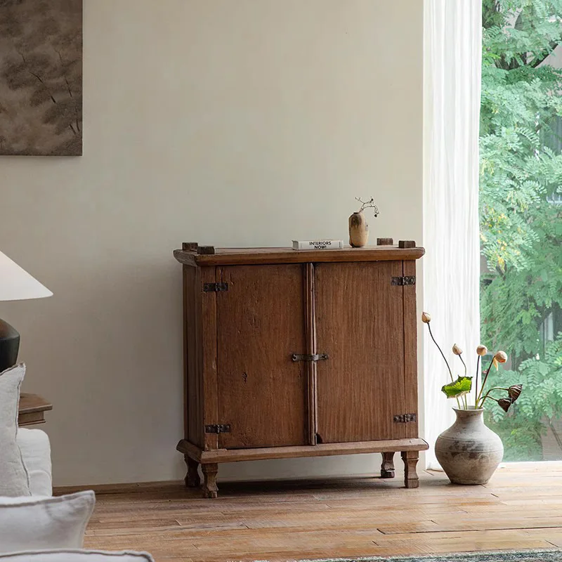 Medieval Wine Cabinet Side Cabinet Teak Storage Cabinet