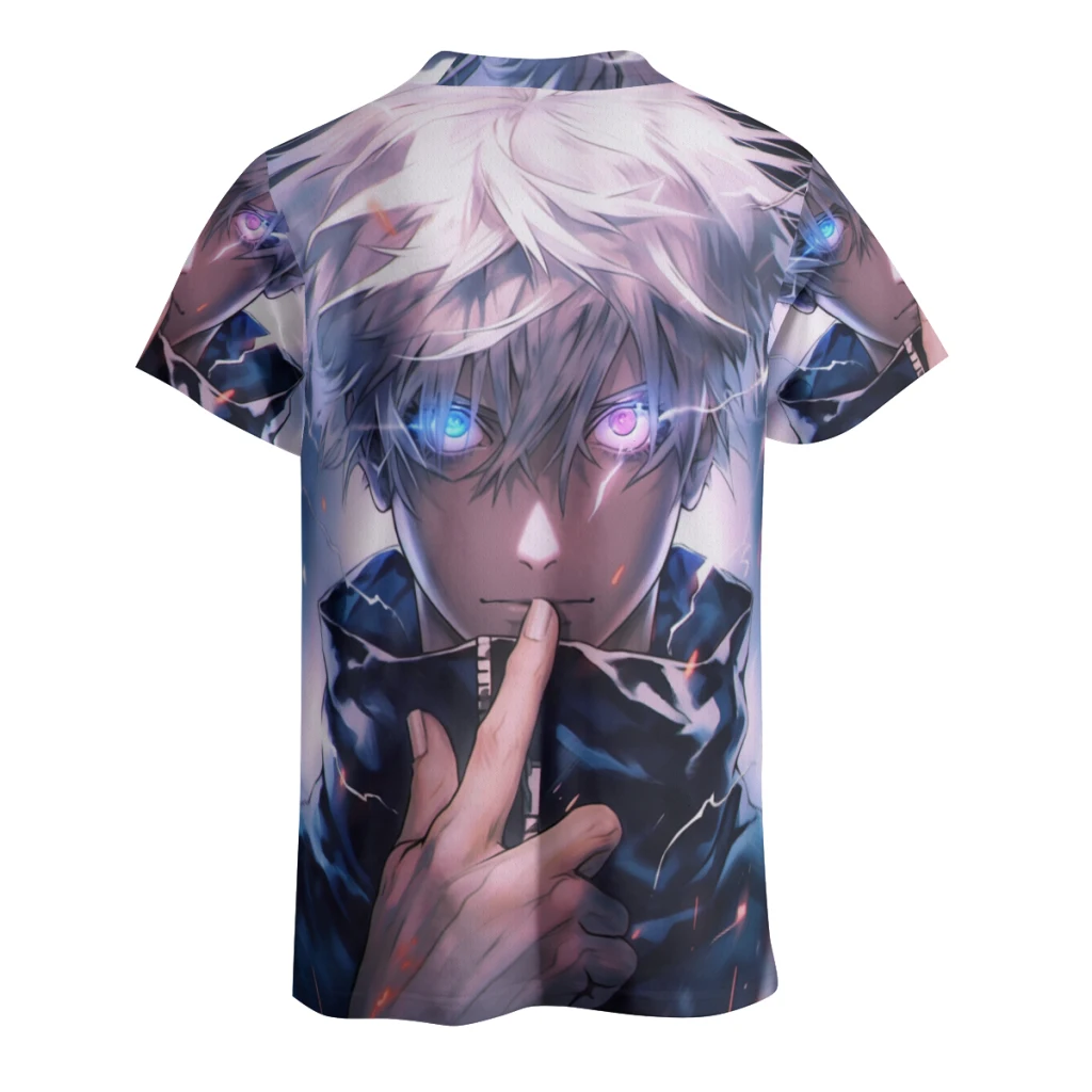 Jujutsu Kaisen New Summer  Round Neck Short Sleeved T-shirt for Men's Short Sleeved Top