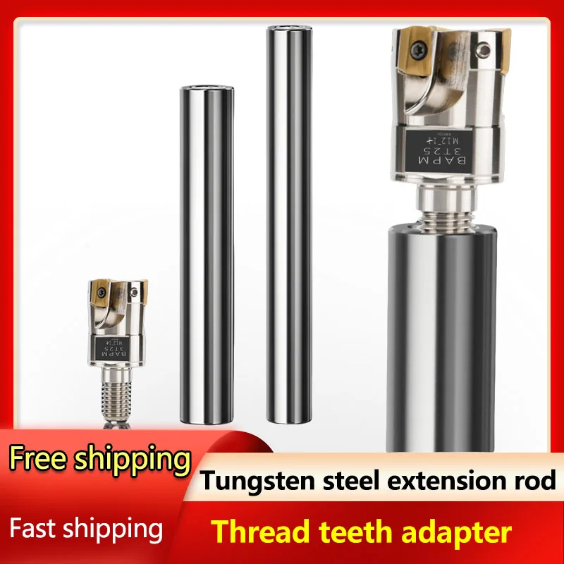 Carboneto Sólido Tungstênio Aço Rosca Rod Boring Bar Fresa Cabeça Adaptador Cnc Torno Ferramentas m6 m8 M10 M12 M16