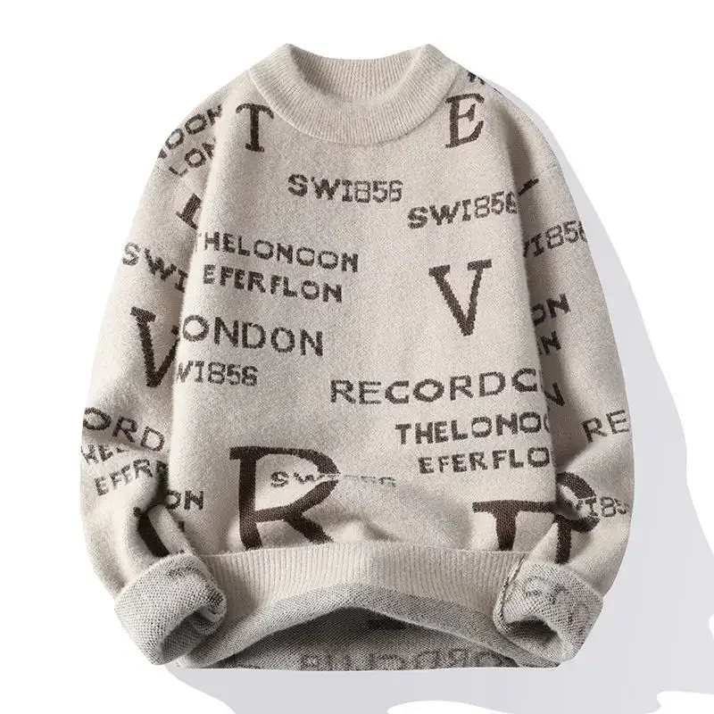Pullover Uomo Maglioni lavorati a maglia in pile caldo per uomo Maglieria spessa a maniche lunghe Offerte di abbigliamento economici di alta qualità 2025 Streetwear