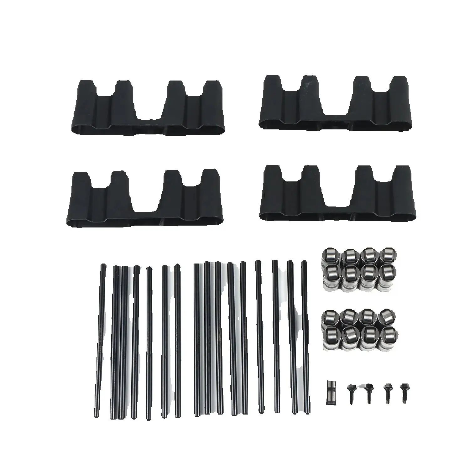 1Set LS7 Lifters Guide Trays 7.400 Pushrods FOR Chevy 4.8 5.3 5.7 6.0 6.2